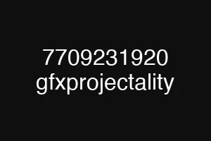 7709231920 gfxprojectality